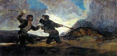 Goya's Riña A Garrotazos/Fight With Clubs